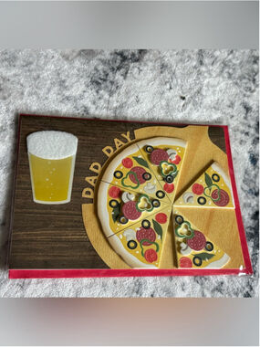 Papyrus Father’s Day Card - Fun Pizza & Beer Design